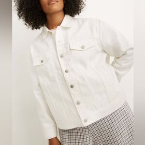 Madewell White Trucker Jacket Size Small